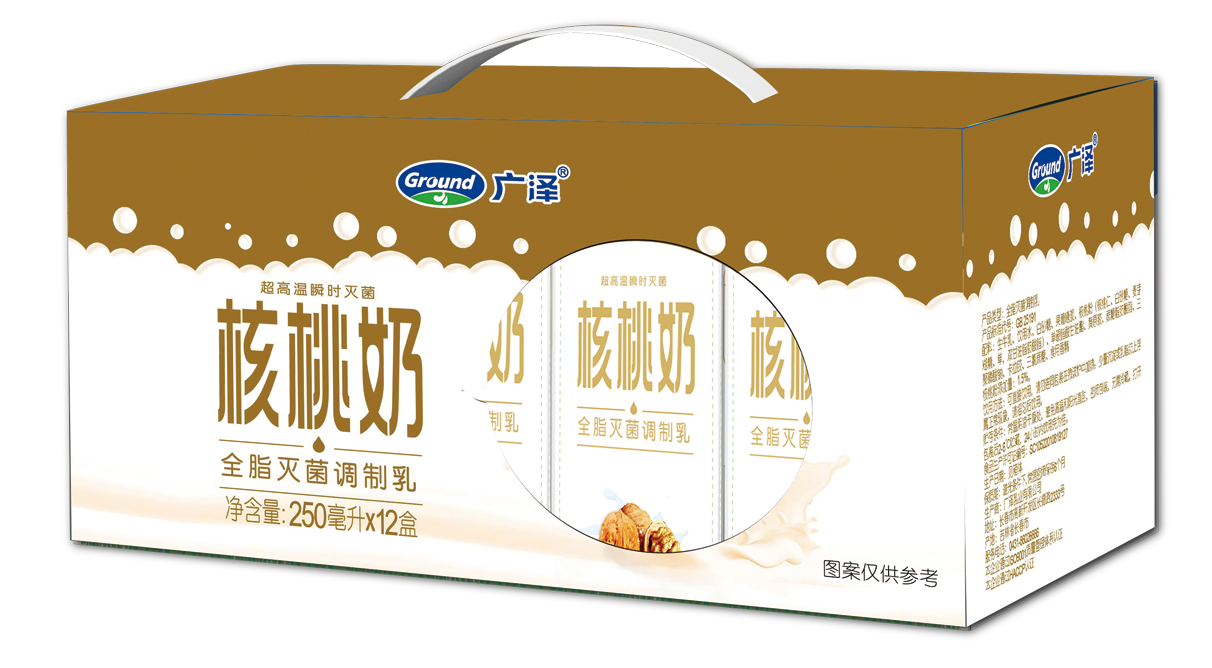 产品名称:广泽砖式牛奶 产品属性:广泽砖式牛奶(核桃牛奶) 包装规格