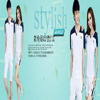 夏季清新绿色风格——服装促销模版